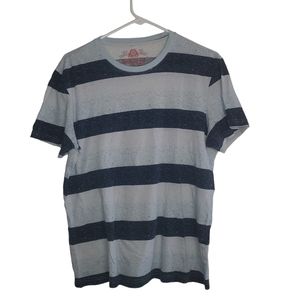 American Rag Striped Blue Short Sleeve